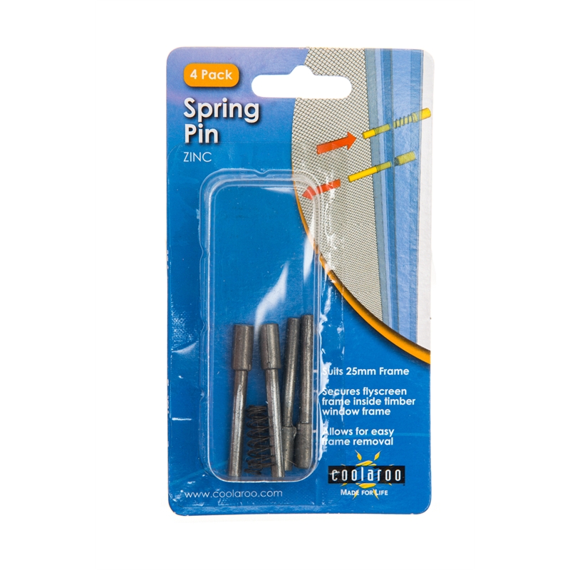 Coolaroo 25mm Flyscreen Spring Pins 4 Pack Bunnings Warehouse 