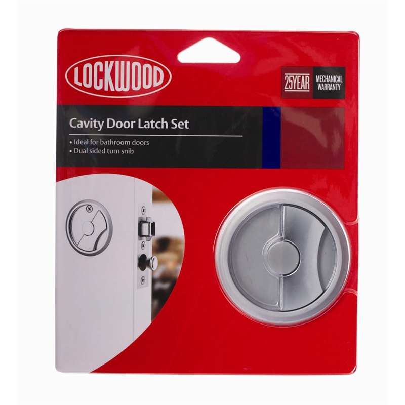 Lockwood Satin Pearl Sliding Cavity Passage Latch Set Bunnings Warehouse