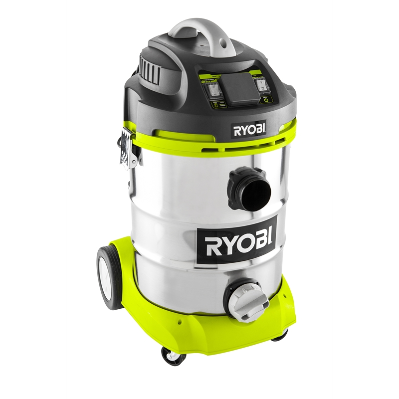 Ryobi 1400W 30L Stainless Steel Wet And Dry Vacuum | Bunnings Warehouse