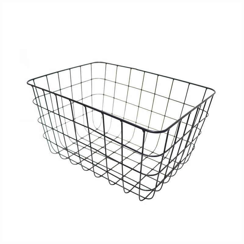 Flexi Storage Living Metal Black Wire Basket Bunnings Warehouse