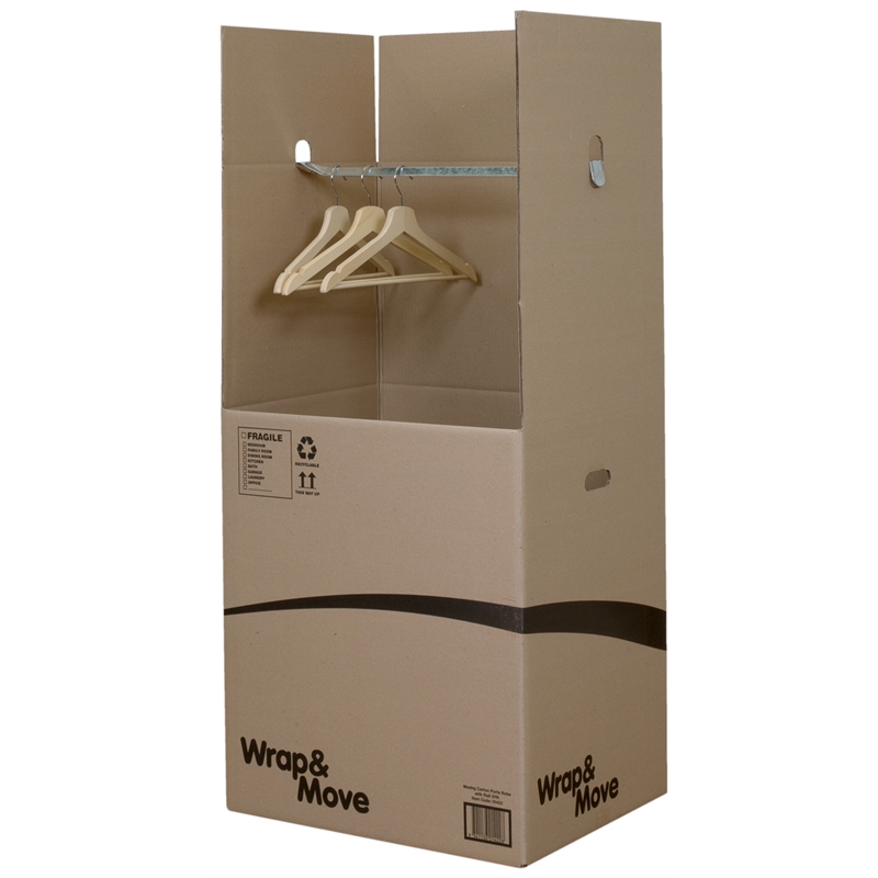 Wrap & Move 311L Heavy Duty Porta Robe Moving Carton Bunnings Warehouse