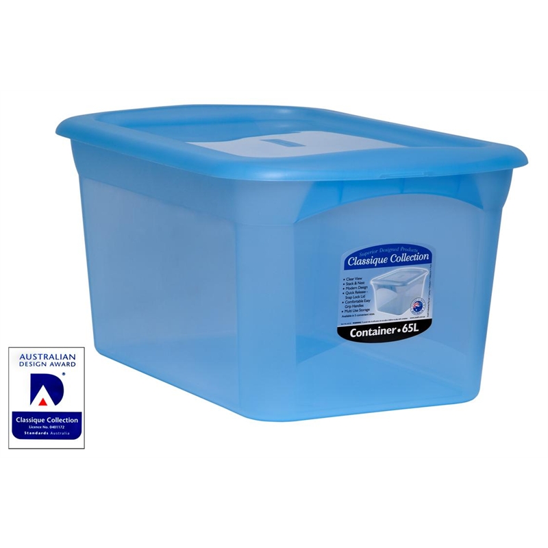 Willow 65L Classique Blue Storage Container I/N 2583737 Bunnings