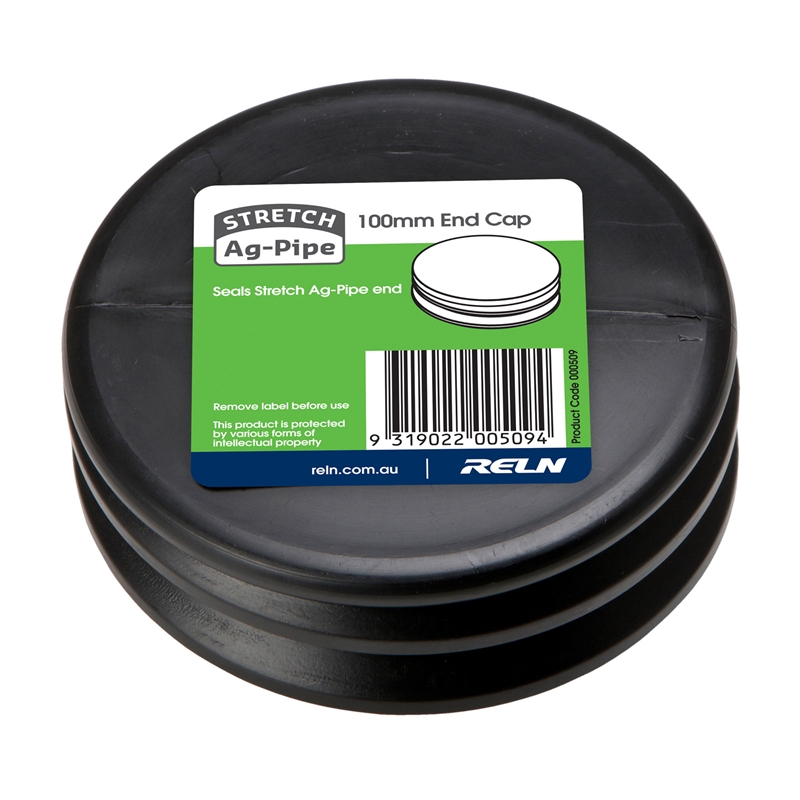 Reln Stretch AgPipe 100mm End Cap Bunnings Warehouse