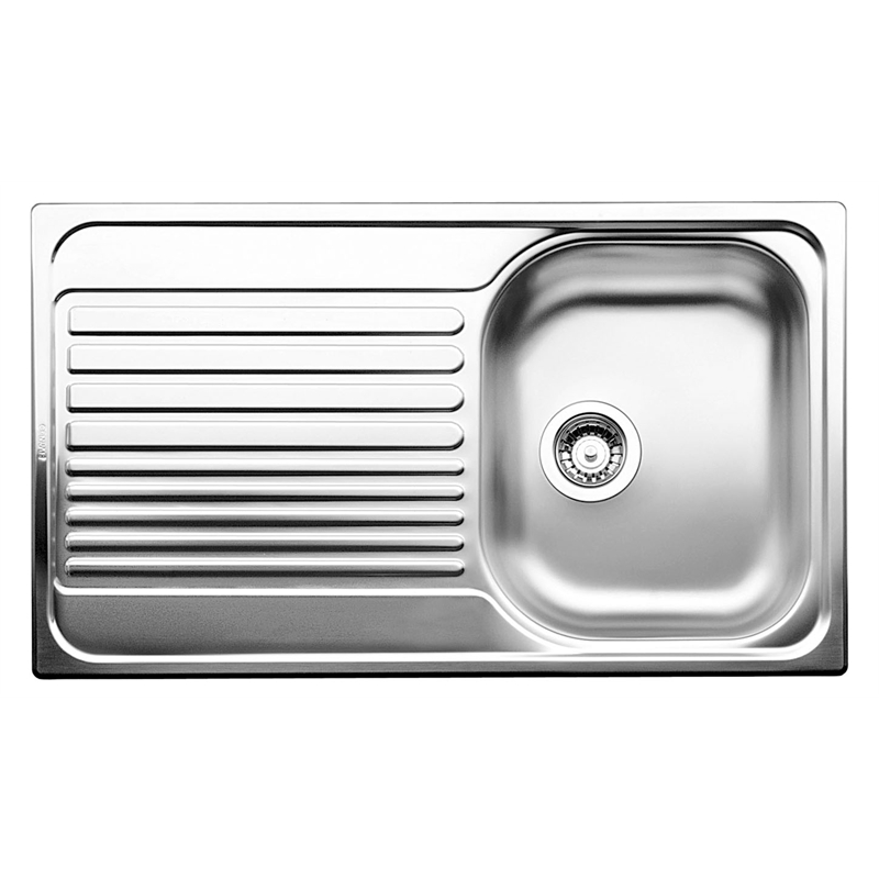 Blanco 45cm Tipo Right Hand Single Bowl Stainless Steel Inset Sink With Drainer