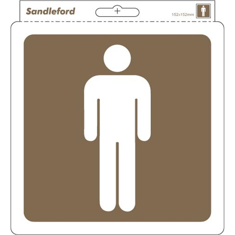 Sandleford 152mm Mens Symbol Self Adhesive Sign | Bunnings Warehouse