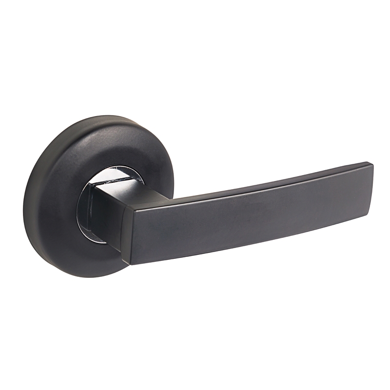 Gainsborough Matt Black G2 Series Angular Passage Leverset