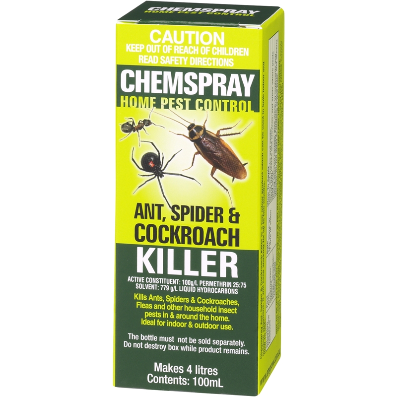 Amgrow 100ml Chemspray Ant Spider And Cockroach Killer Concentrate 