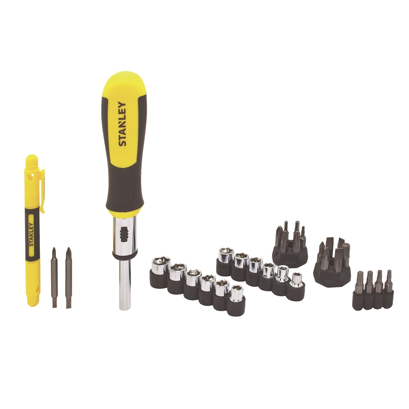 Stanley 32 Piece Ratcheting Screwdriver & 4in1 Pocket Driver