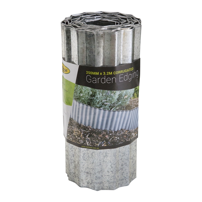 Cyclone 250mm x 3.2m Corrugated Garden Edging Bunnings Warehouse