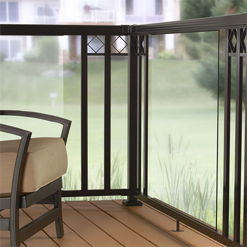 Peak Balustrade Black Corner Post Bunnings Warehouse