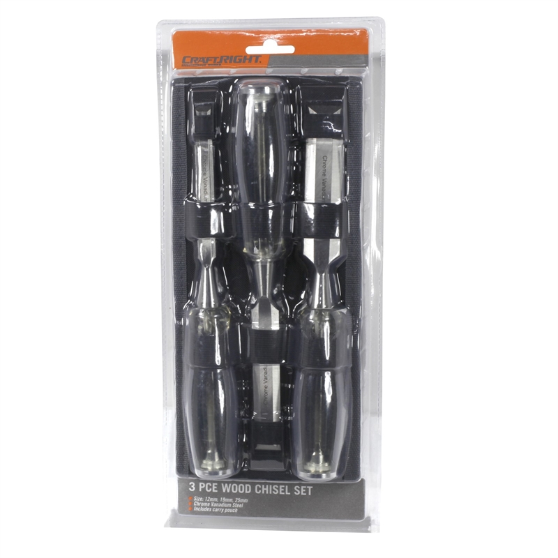 Craftright 3 Piece Wood Chisel Set Bunnings Warehouse