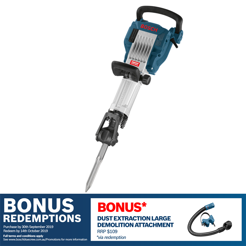 Bosch Blue 1750W 16kg GSH 16-30 Demolition Hammer | Bunnings Warehouse