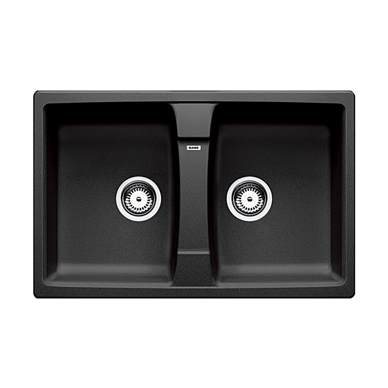 blanco 80cm double bowl inset sink