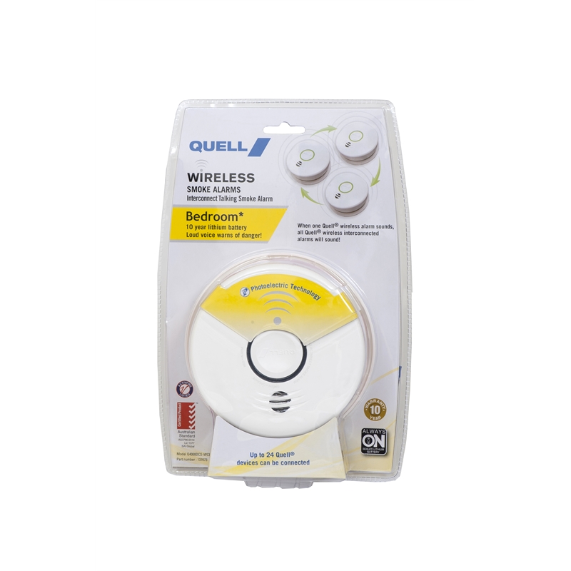 Quell Photoelectric Interconnect Bedroom Smoke Alarm Bunnings Warehouse