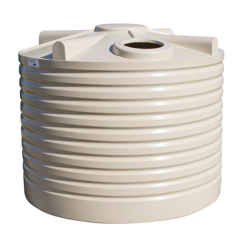 Clark Tanks 5000L Squat Round Poly Water Tank - Beige | Bunnings Warehouse