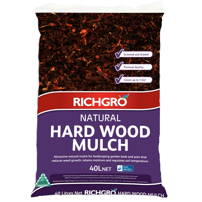 Richgro 40L Hard Wood Mulch I/N 2980026 | Bunnings Warehouse