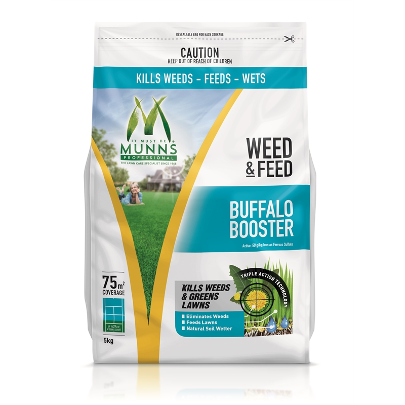 Munns Professional 5kg Buffalo Booster Weed N Feed Bunnings Warehouse