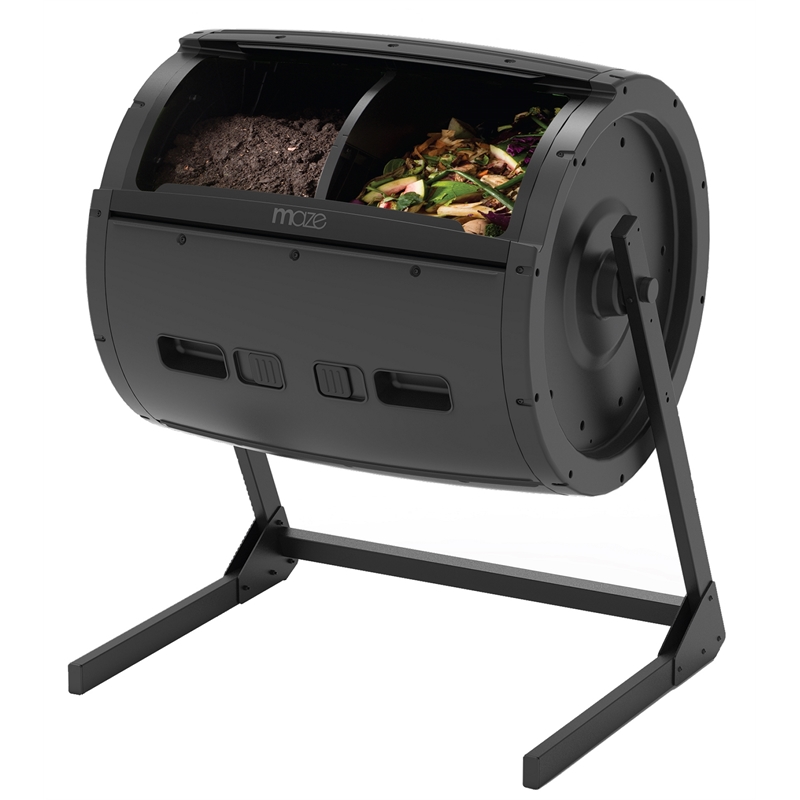 Maze 245L Standard 2 Compartment Compost Tumbler Bunnings Warehouse