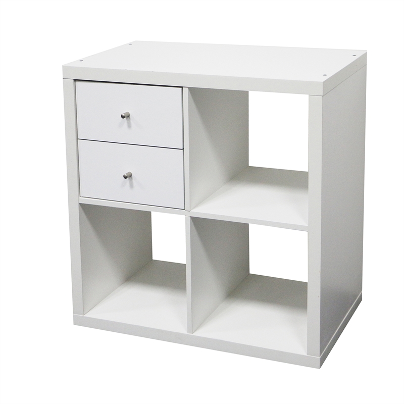 Flexi Storage Clever Cube 335 x 376 x 335mm White 2 Drawer Insert