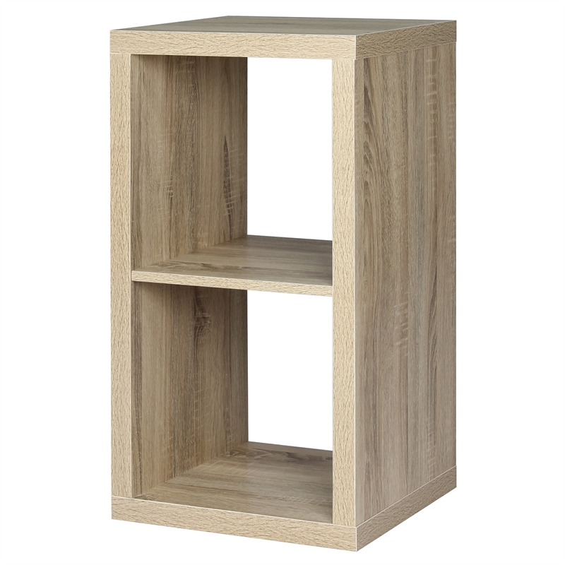 Flexi Storage Clever Cube 1 x 2 Storage Unit Light Oak Bunnings