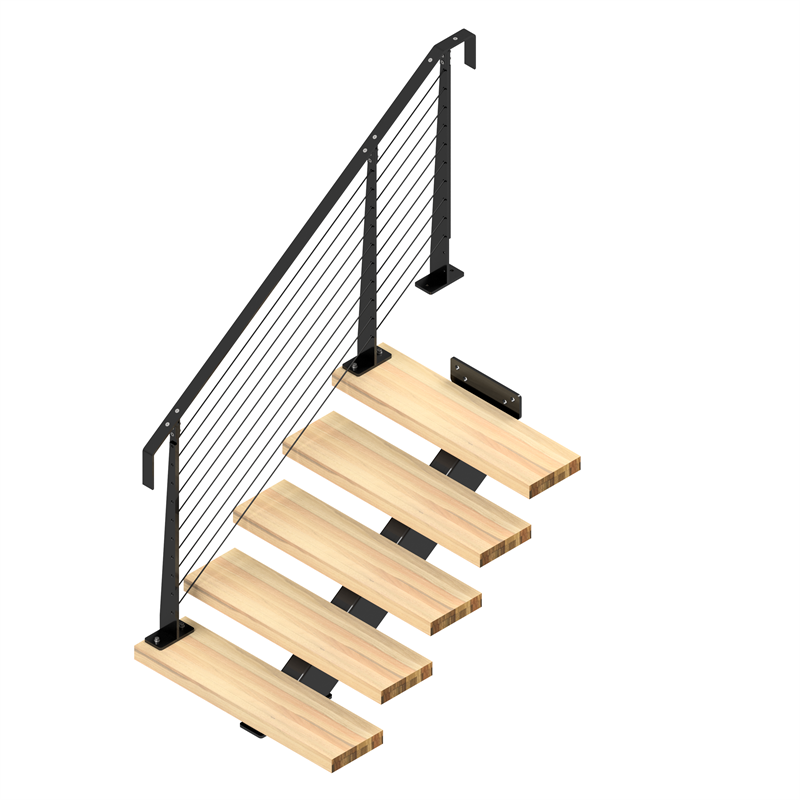 Weldlok Monostringer Timber and Wire 5 Tread Stair kit Bunnings Warehouse