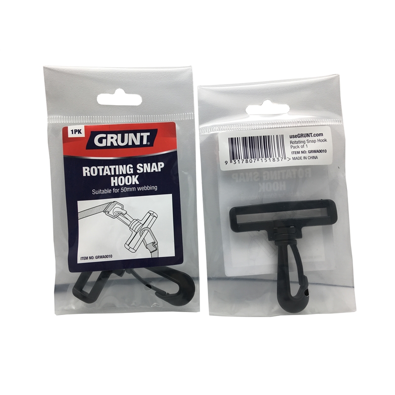 Grunt 50mm Webbing Accessory Rotating Snap Hook | Bunnings Warehouse