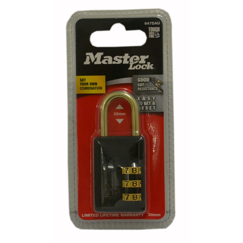 Master Lock Resettable Combination Lock Bunnings Warehouse