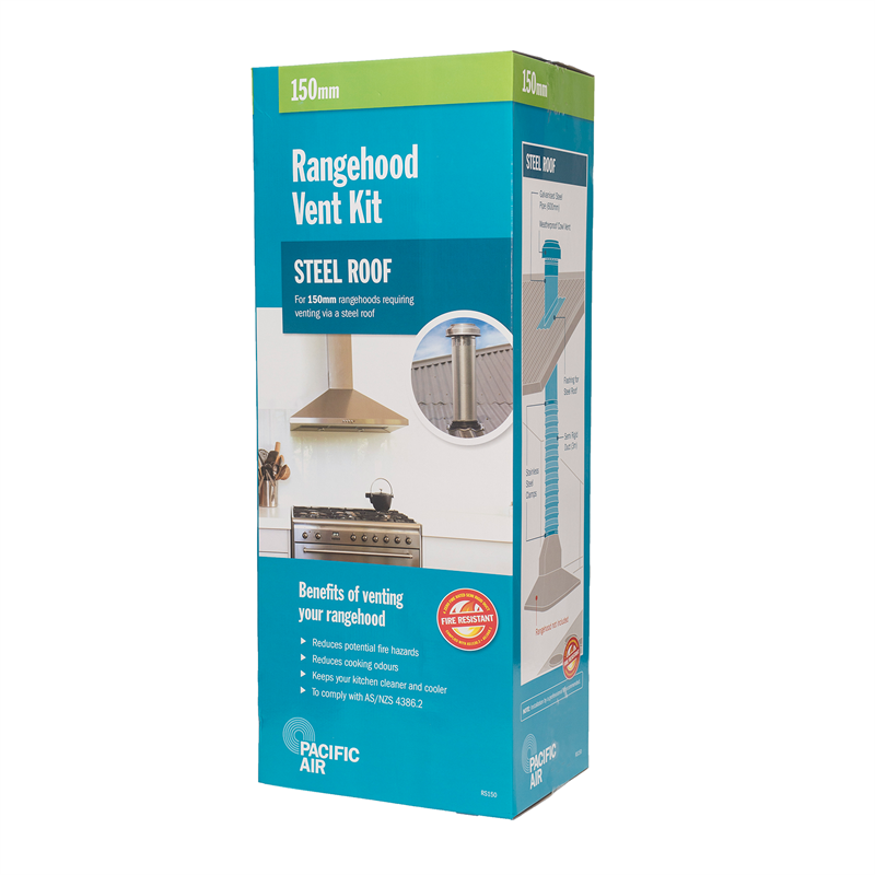 Pacific Air 150mm Steel Roof Rangehood Venting Kit Bunnings Warehouse