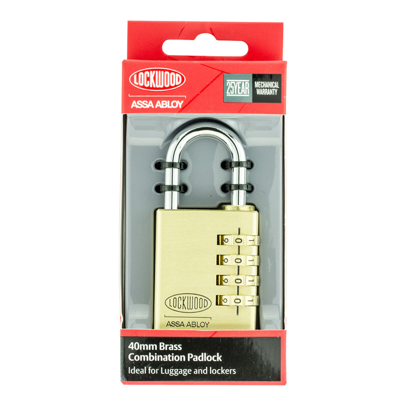 Lockwood 40mm 150 Series Combination Padlock Bunnings Warehouse