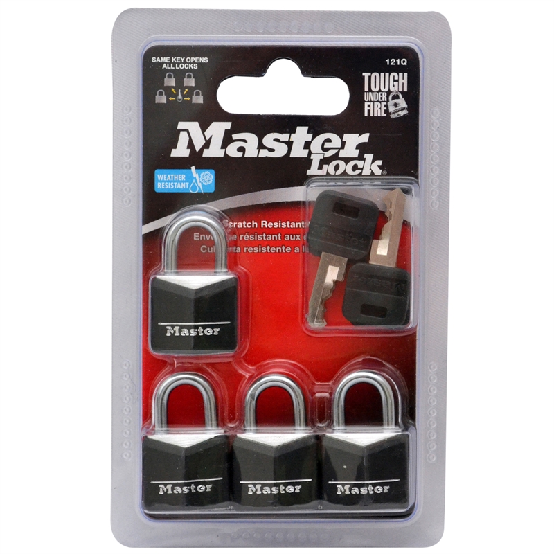 Master Lock 20mm Vinyl Coated Brass Padlock 4 Pack Bunnings Warehouse