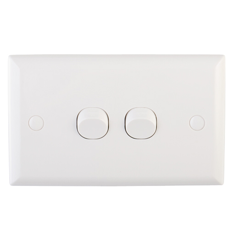 DETA Solid Plate Double Switch Bunnings Warehouse
