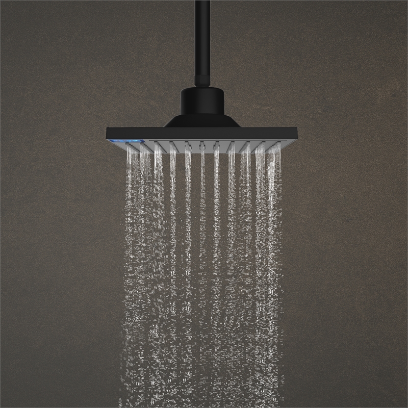D'Lucci Black Square Sensor Switch Shower Head Bunnings Warehouse