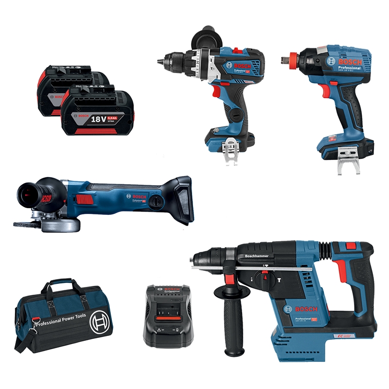 Bosch Professional 18V Brushless 4 Piece Cordless Combo Kit