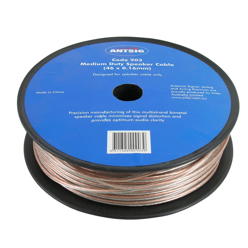 Antsig 100m Clear Medium Duty Speaker Cable Bunnings Warehouse