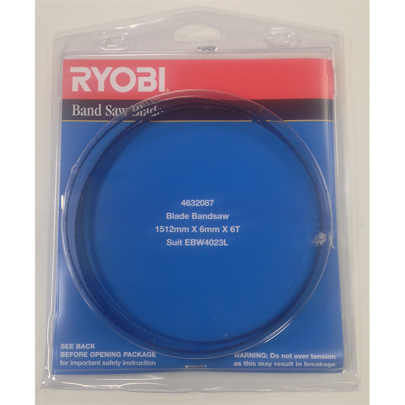 Ryobi 1512 x 6mm Band Saw Blade 6 Teeth Per Inch I/N 6401018