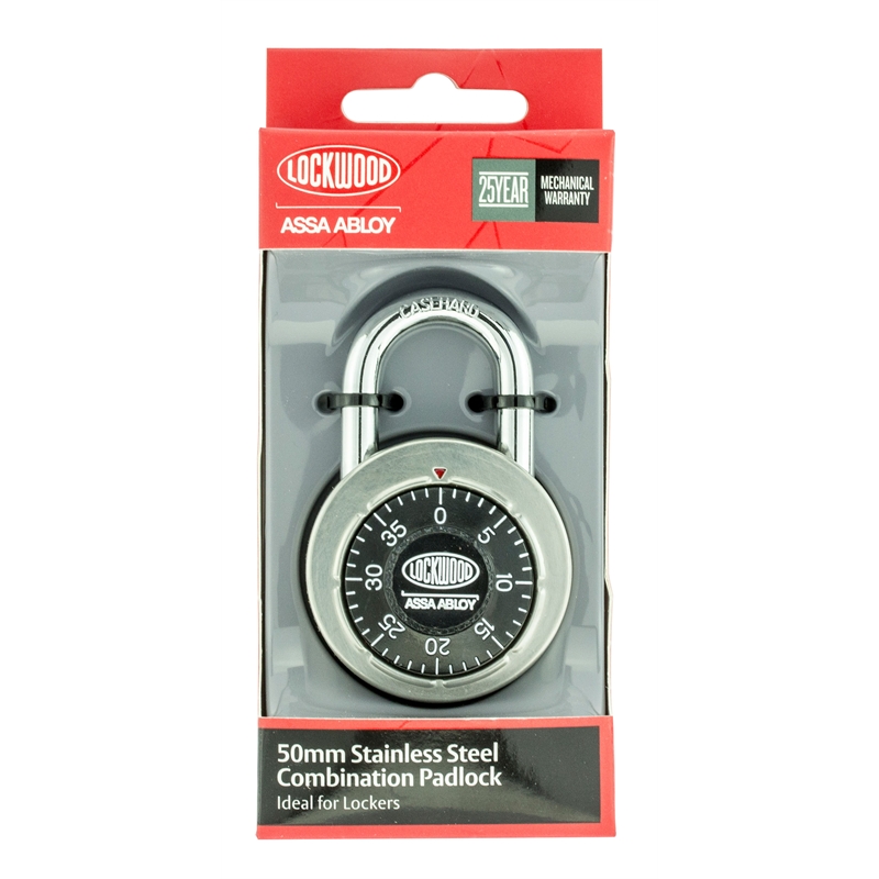 Lockwood 50mm 140 Series Combination Padlock Bunnings Warehouse