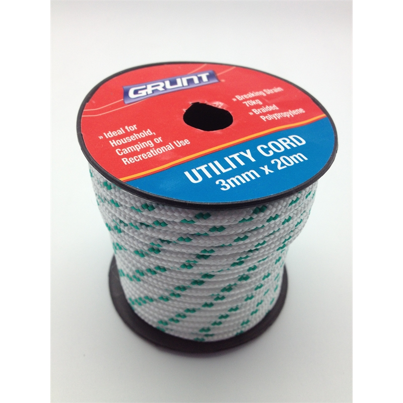 Grunt 3mm x 20m MultiPurpose Utility Cord Bunnings Warehouse