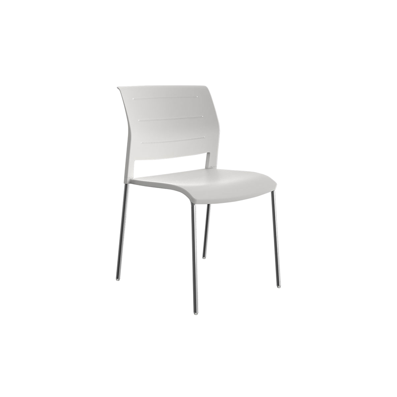 Cevello White Shell And Chrome Legs Game Chair Bunnings Warehouse