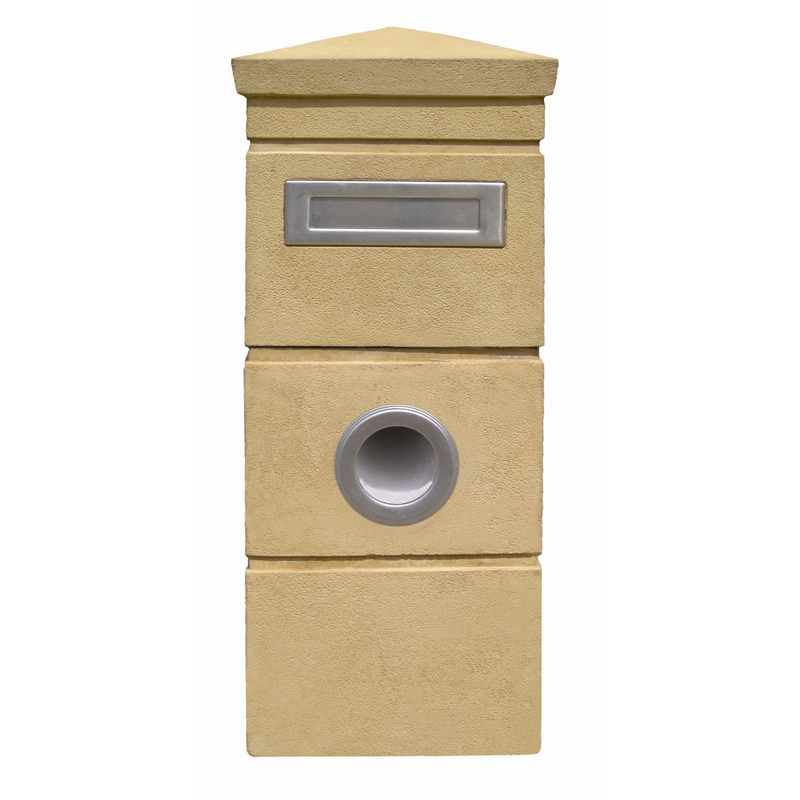 Elite Letterboxes Kingston Sand Pillar Letterbox I/N 3210113 Bunnings
