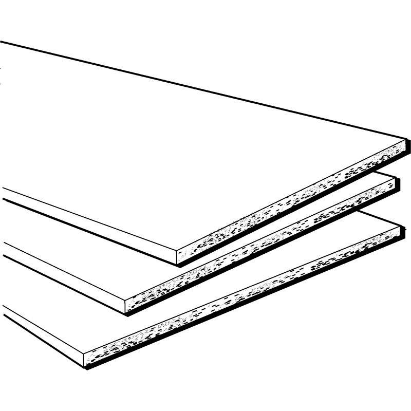 2400 x 595mm 16mm ABS White Melamine Bunnings Warehouse