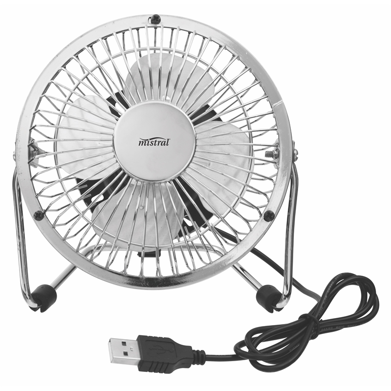 Mistral 10cm Silver Usb Desk Fan Ebay