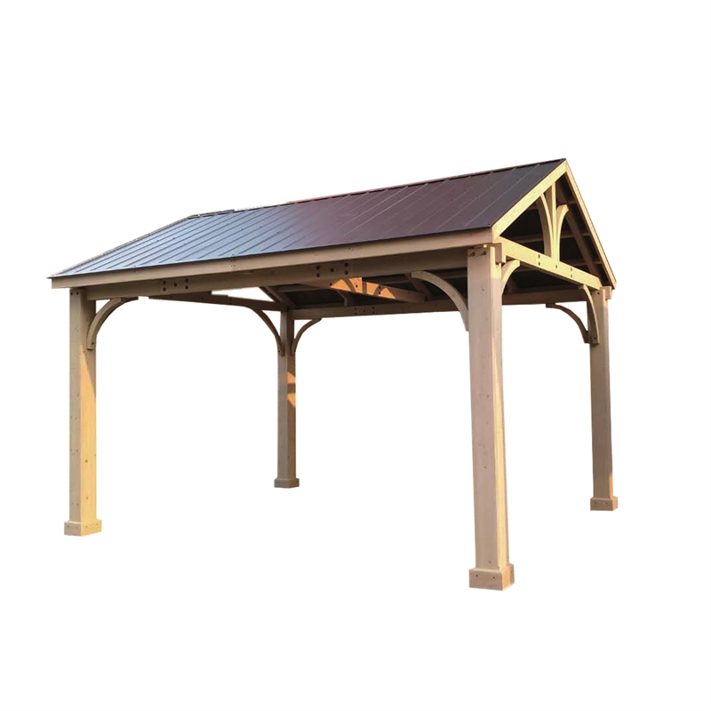 Mimosa 4.27 x 3.69 x 3.23m Wooden Gazebo Bunnings Warehouse