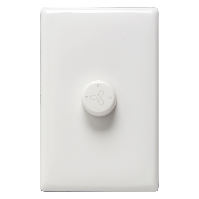 HPM LINEA 3 Speed Fan Controller White Bunnings Warehouse