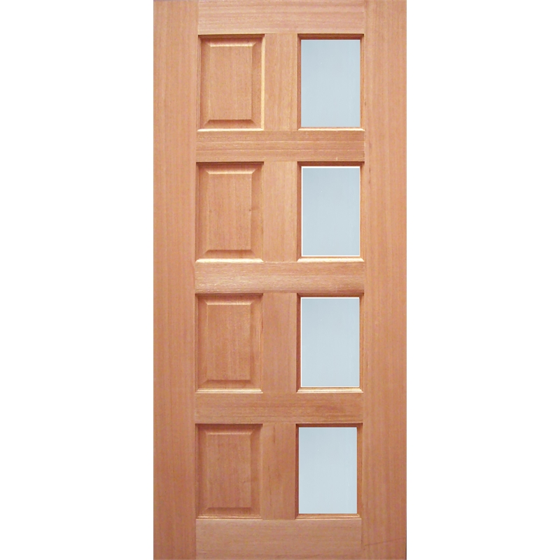 Woodcraft Doors 2040 x 820 x 40mm Modern French Frosted Safety Glass ...