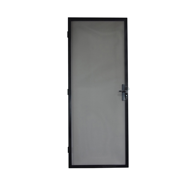 Bastion 2032 x 813mm Black Contemporary Metric Steel Frame Screen Door