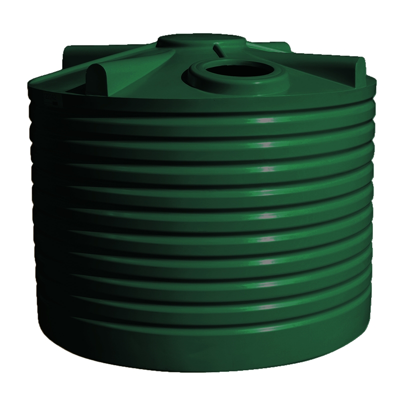 Clark Tanks 5000L Squat Round Poly Water Tank - Heritage Green