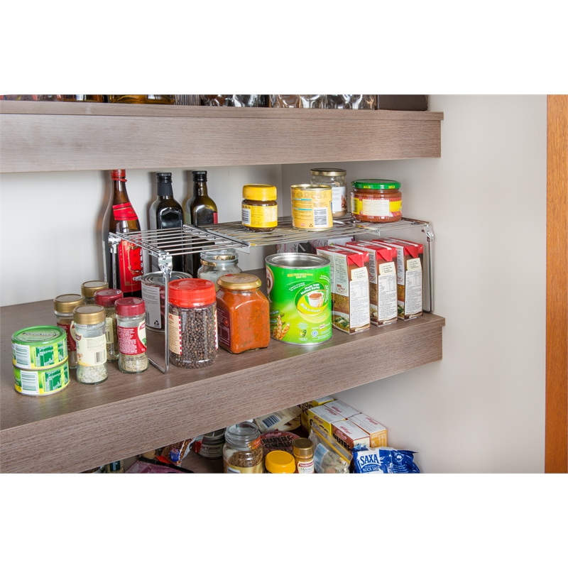 REstored Small Chrome Shelf Stacker Bunnings Warehouse