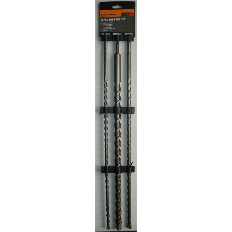 Craftright 3 Piece SDS Drill Bit Set Bunnings Warehouse