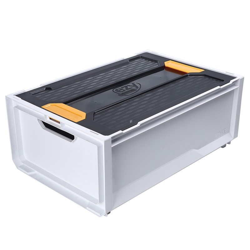 Ezy Storage 44L White Bunker System Crate Bunnings Warehouse