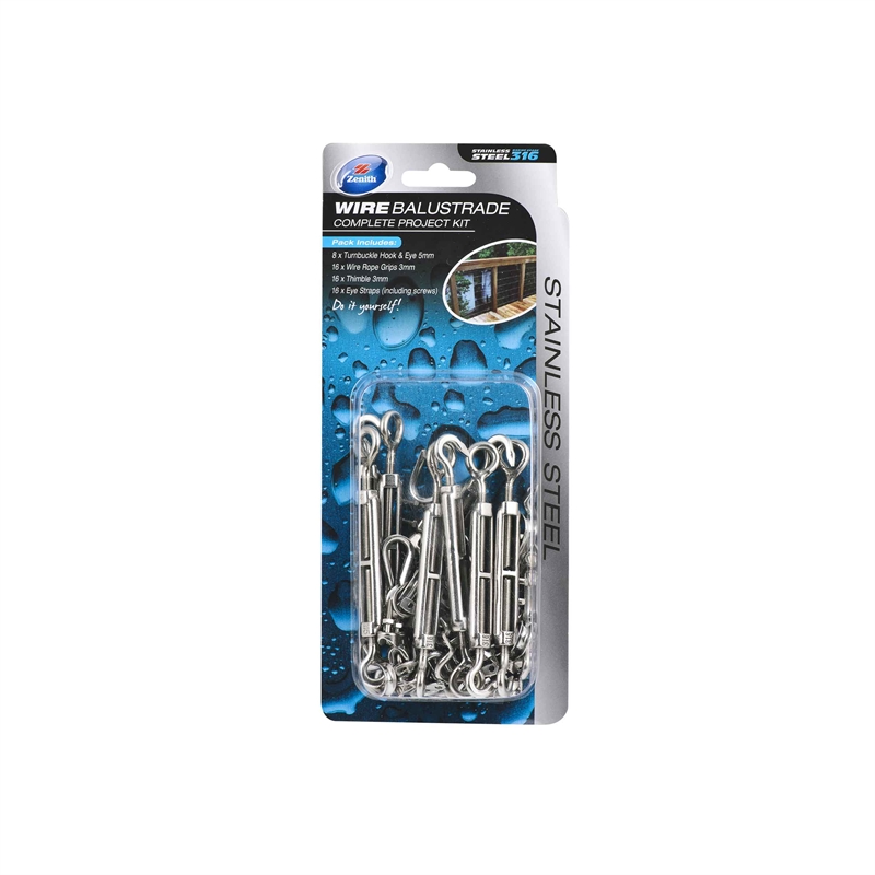 Zenith Stainless Steel Wire Balustrade Complete Project Kit